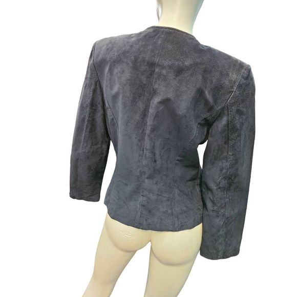 Vintage 90's Danier Leather 2 Piece Suit XS Jacket Blazer Pants Womens Fall Wint - Picture 7 of 14